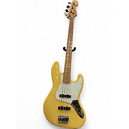 Used Fender Player Jazz Bass Yellow Electric Bass Guitar