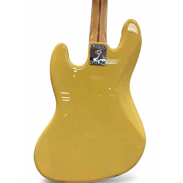 Used Fender Player Jazz Bass Yellow Electric Bass Guitar
