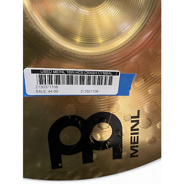 Used MEINL 16in HCS Crash Cymbal