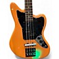 Used Squier Jaguar bass Orange Electric Bass Guitar