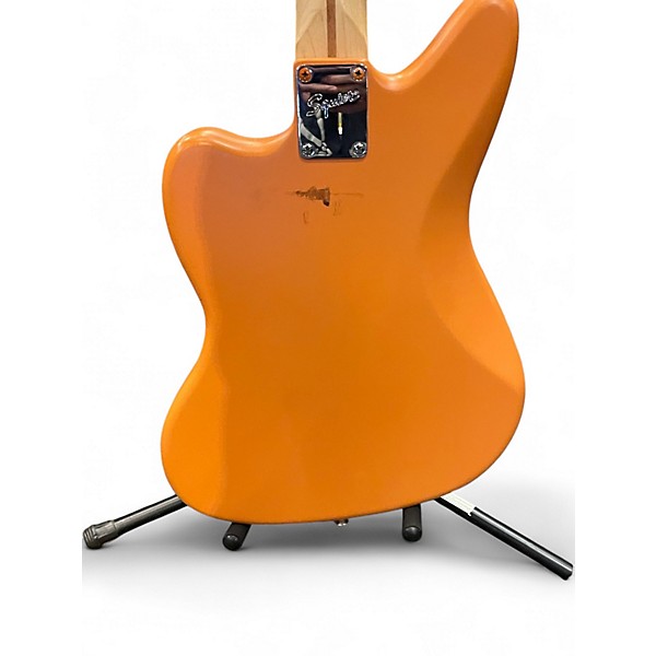 Used Squier Jaguar bass Orange Electric Bass Guitar