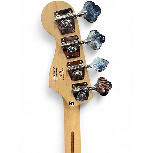 Used Squier Jaguar bass Orange Electric Bass Guitar