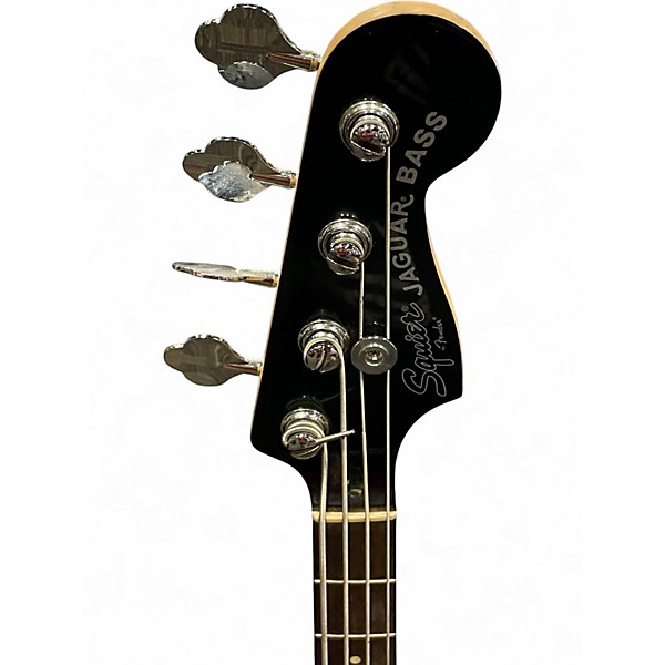 Used Squier Jaguar bass Orange Electric Bass Guitar