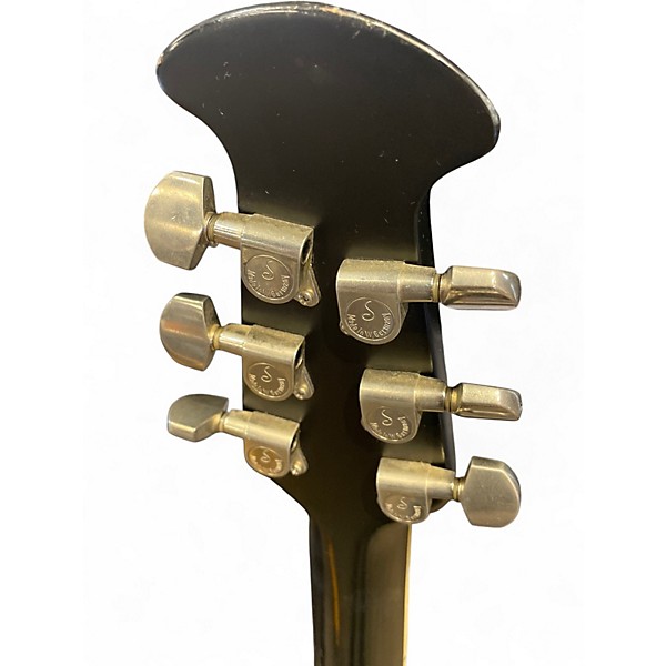 Used Ovation 1517D Elite Black Acoustic Electric Guitar