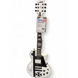 Used ESP LTD James Hetfield Signature Iron Cross White Solid Body Electric Guitar