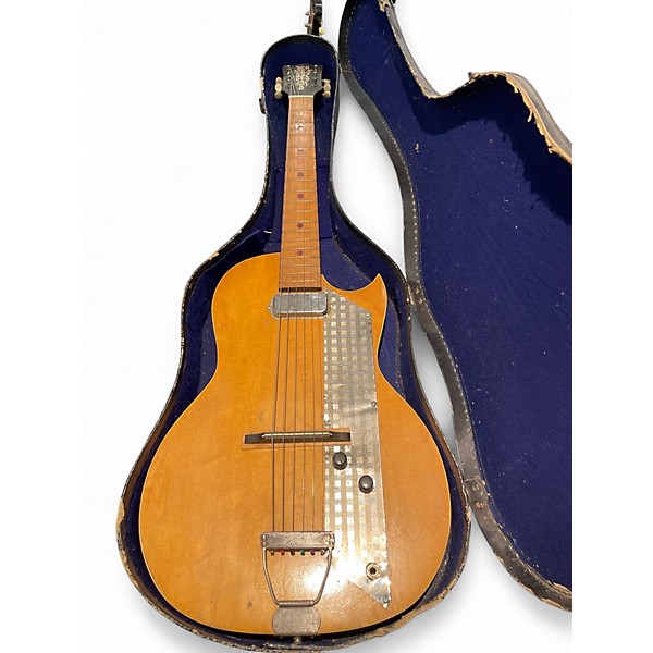 Used Old Kraftsman Value Leader Natural Solid Body Electric Guitar