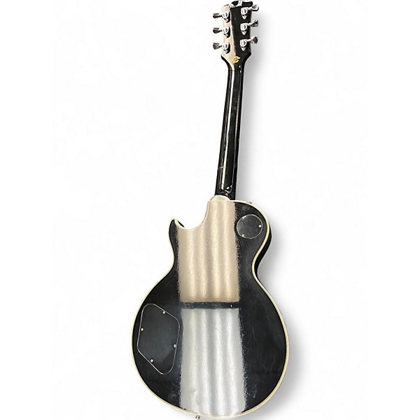 Used Gibson Les Paul Custom Black and Silver Solid Body Electric Guitar