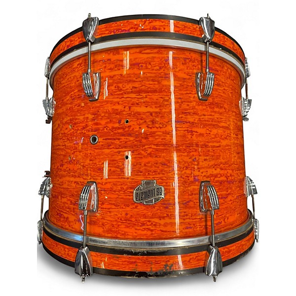 Used Ludwig 3 Piece ELEMENTS SE MOD ORANGE Drum Kit