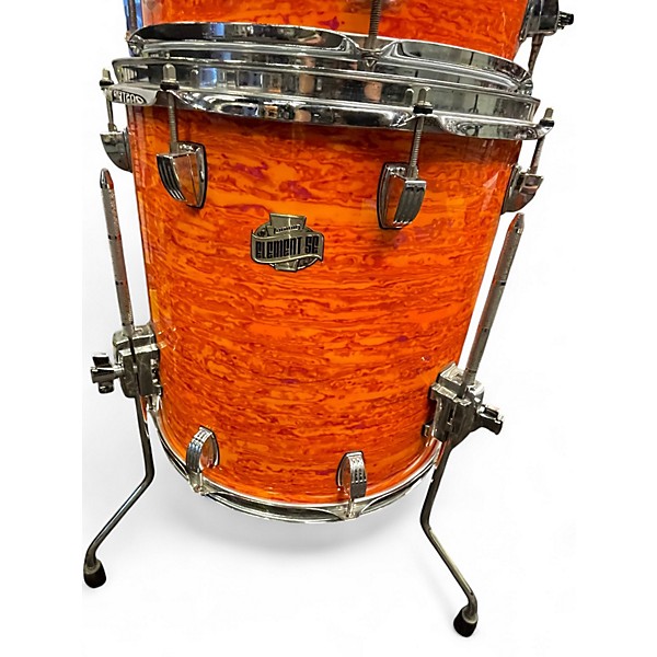 Used Ludwig 3 Piece ELEMENTS SE MOD ORANGE Drum Kit