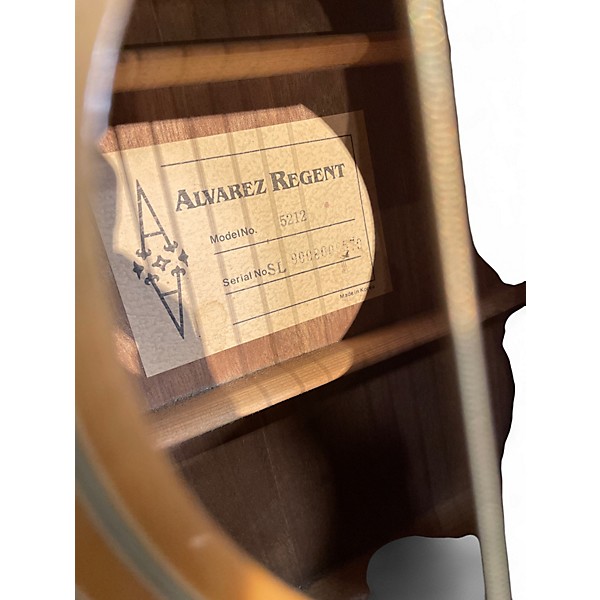 Used Alvarez regent 5212 Natural Acoustic Guitar