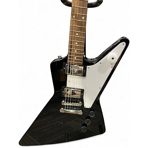 Used Epiphone Explorer Black Solid Body Electric Guitar