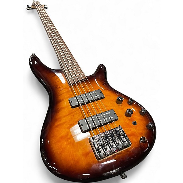 Used Ibanez SR405 5 String DRAGON EYE BURST Electric Bass Guitar