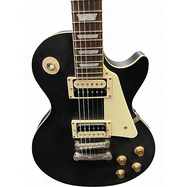 Used Epiphone Les Paul Traditional Pro IV Black and White Solid Body Electric Guitar