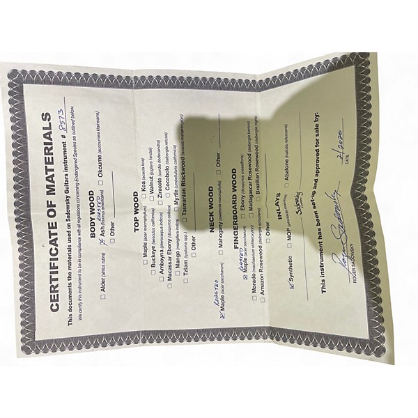 Used 2020 Sadowsky Guitars NYC 5-20 40TH ANNIVERSARY METALLIC OCEAN TURQUOISE Electric Bass Guitar