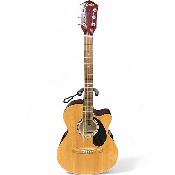 Used Fender FA135CE Concert Natural Acoustic Electric Guitar