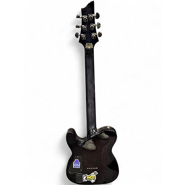 Used Schecter Guitar Research Hybrid PT Trans Black Solid Body Electric Guitar