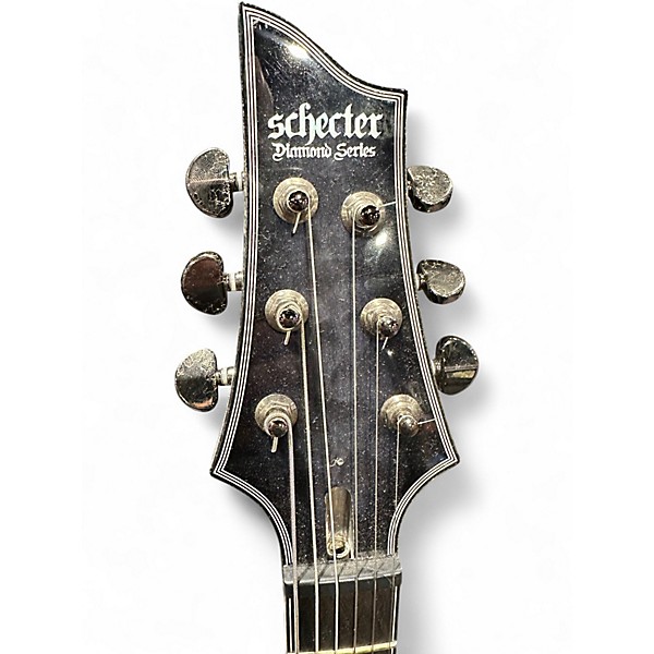 Used Schecter Guitar Research Hybrid PT Trans Black Solid Body Electric Guitar