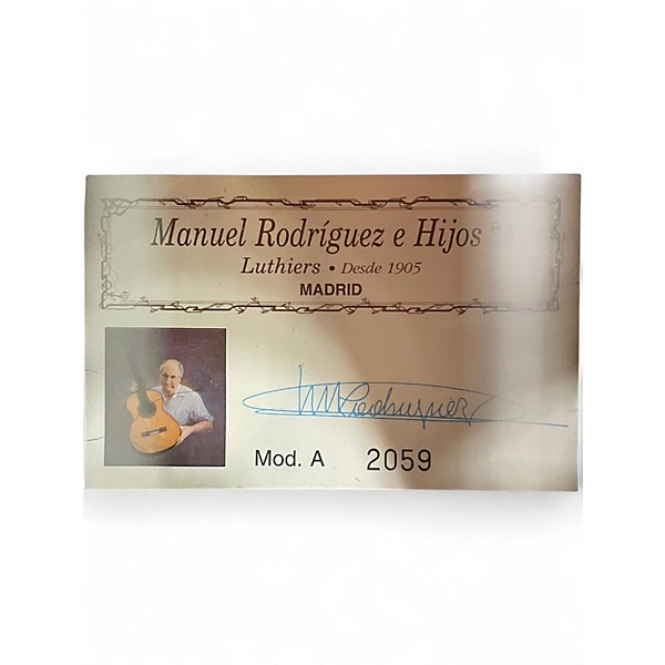 Used Manuel Rodriguez Model A Natural Classical Acoustic Guitar