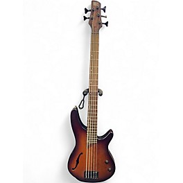 Used Ibanez SRH505 BROWN BURST FLAT Electric Bass Guitar