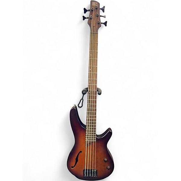 Used Ibanez SRH505 BROWN BURST FLAT Electric Bass Guitar