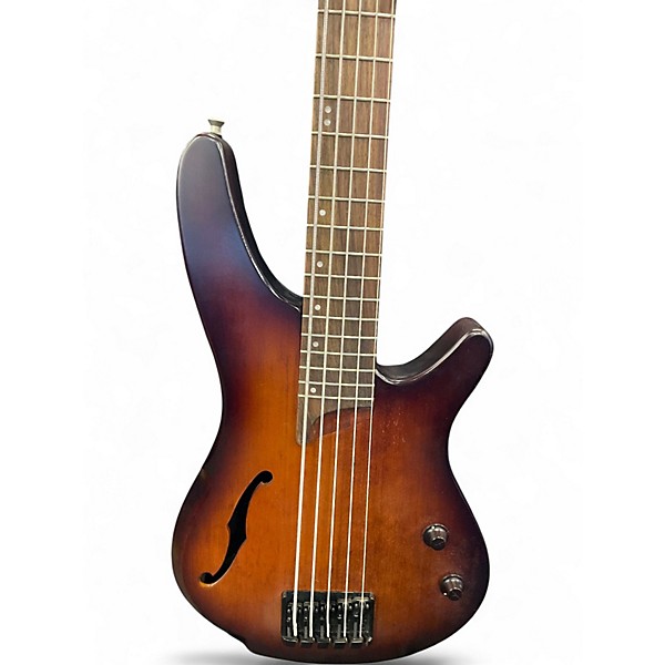 Used Ibanez SRH505 BROWN BURST FLAT Electric Bass Guitar