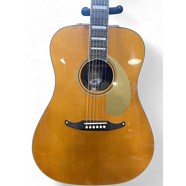 Used Fender california vintage king Natural Acoustic Electric Guitar