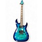 Used Schecter Guitar Research Omen Extreme 6 Ocean Blue Burst Solid Body Electric Guitar thumbnail
