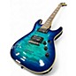 Used Schecter Guitar Research Omen Extreme 6 Ocean Blue Burst Solid Body Electric Guitar