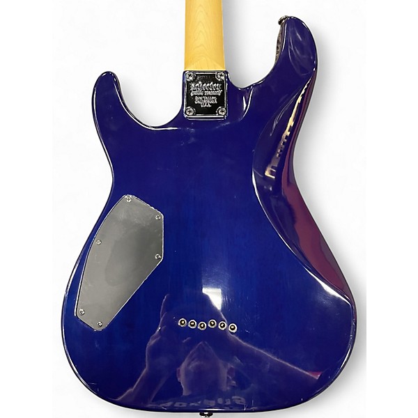 Used Schecter Guitar Research Omen Extreme 6 Ocean Blue Burst Solid Body Electric Guitar