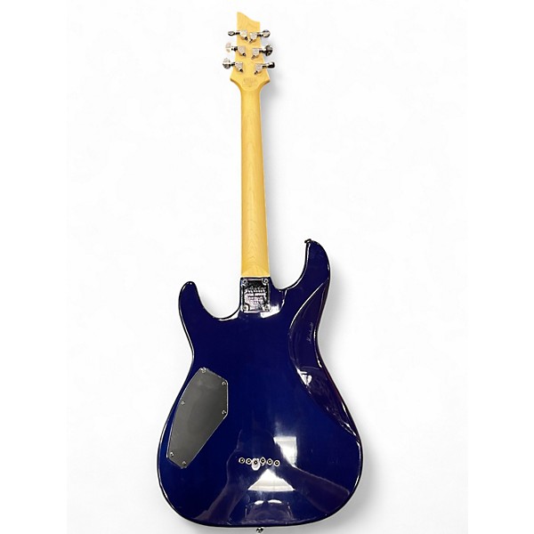 Used Schecter Guitar Research Omen Extreme 6 Ocean Blue Burst Solid Body Electric Guitar