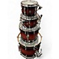 Used Gretsch Drums 5 Piece RENOWN Trans Red Drum Kit thumbnail