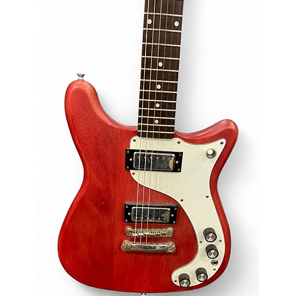 Used Epiphone CORONET Satin Red Solid Body Electric Guitar
