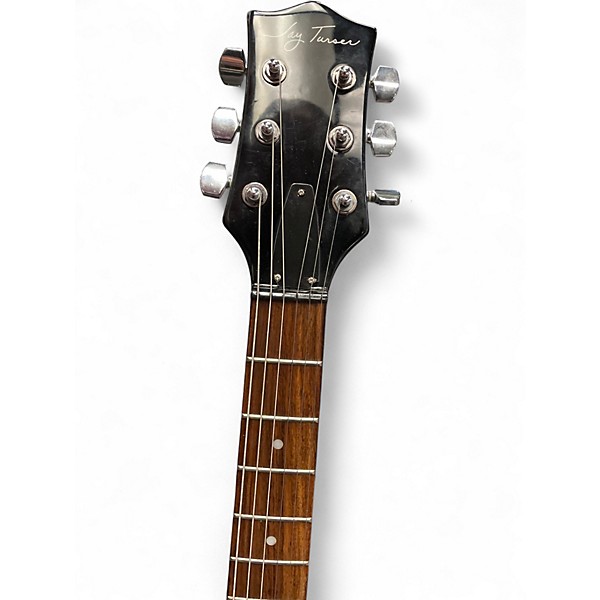 Used Jay Turser Single Cut Black Solid Body Electric Guitar