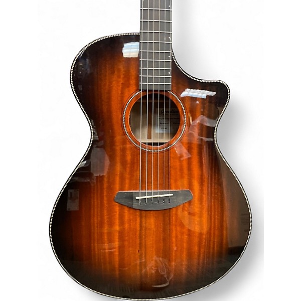 Used Breedlove Oregon Concerto CE Myrtlewood Bourbon Acoustic Electric Guitar