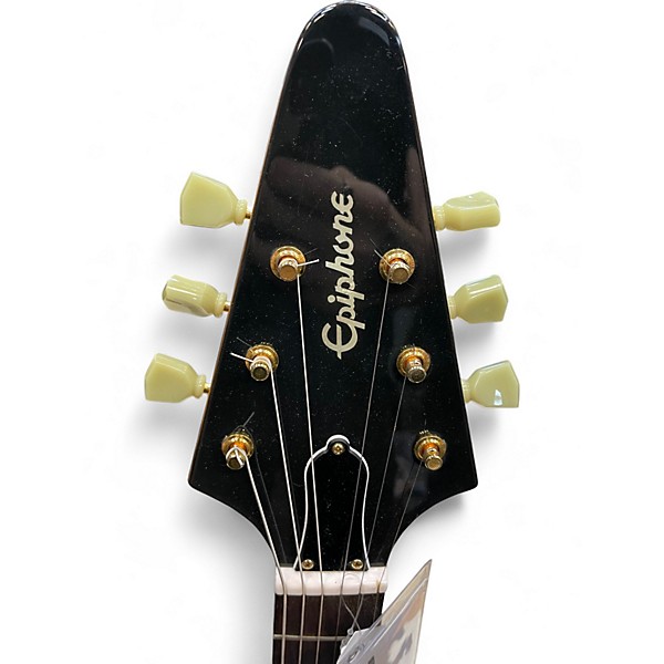 Used 2016 Epiphone 1958 Korina Flying V Brown Solid Body Electric Guitar