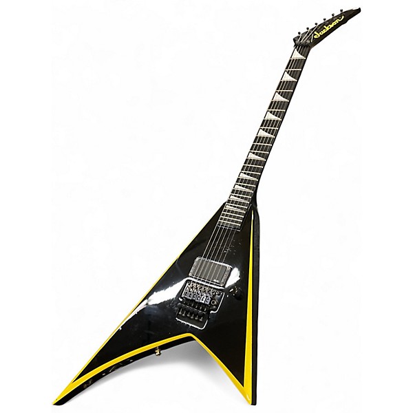 Used Jackson Rhoads RR24 Black and Yellow Solid Body Electric Guitar