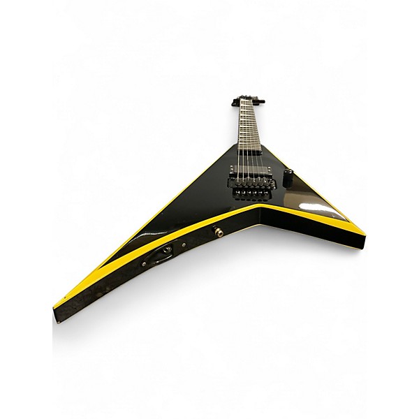 Used Jackson Rhoads RR24 Black and Yellow Solid Body Electric Guitar