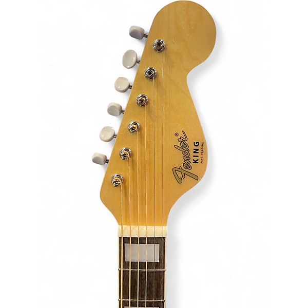 Used Fender California King Aged Natural Acoustic Electric Guitar