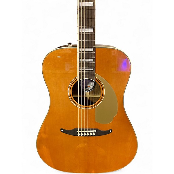 Used Fender California King Aged Natural Acoustic Electric Guitar