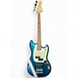 Used 2017 Fender Player Mustang PJ Refinished teal Electric Bass Guitar thumbnail