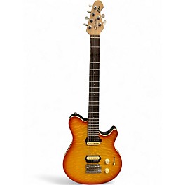 Used Sterling by Music Man ax30 Orange Solid Body Electric Guitar
