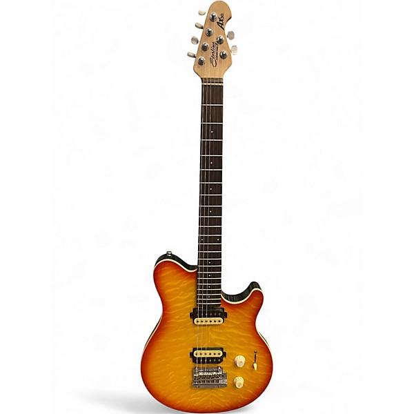 Used Sterling by Music Man ax30 Orange Solid Body Electric Guitar