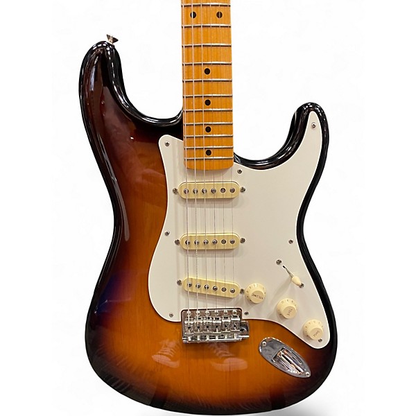 Used Fender 1957 AMERICAN VINTAGE II STRATOCASTER 2 Tone Sunburst Solid Body Electric Guitar