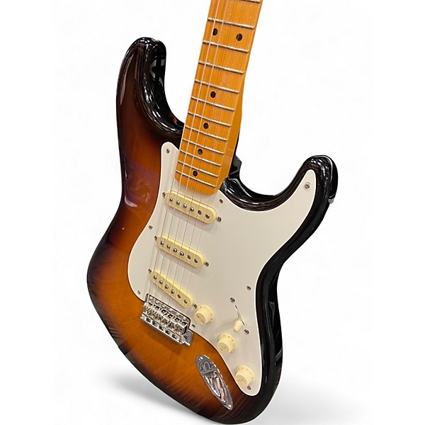 Used Fender 1957 AMERICAN VINTAGE II STRATOCASTER 2 Tone Sunburst Solid Body Electric Guitar