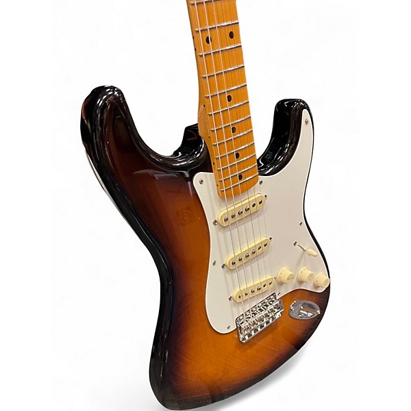 Used Fender 1957 AMERICAN VINTAGE II STRATOCASTER 2 Tone Sunburst Solid Body Electric Guitar