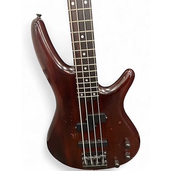 Used Ibanez SR370 Brown Electric Bass Guitar