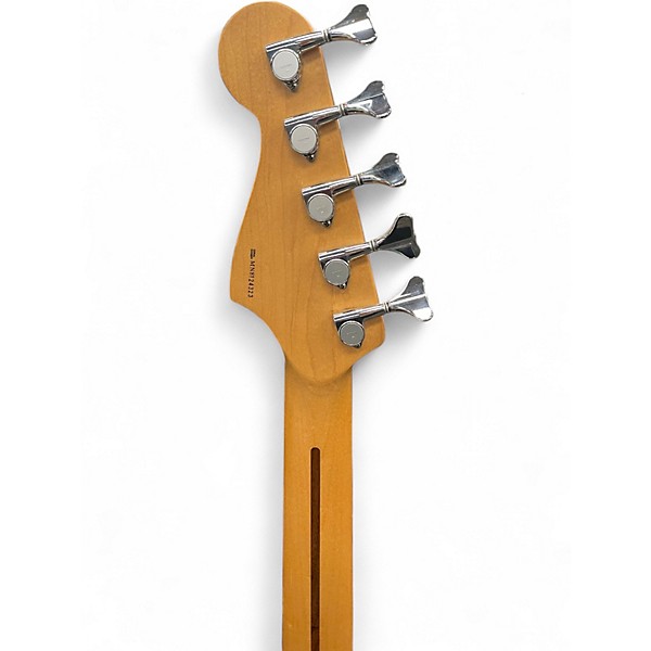 Used Fender Deluxe Jazz Bass V RED Electric Bass Guitar