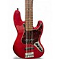 Used Fender Deluxe Jazz Bass V RED Electric Bass Guitar