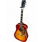 Used 1970s Dixon Hummingbird style Cherry Acoustic Guitar