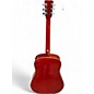 Used 1970s Dixon Hummingbird style Cherry Acoustic Guitar